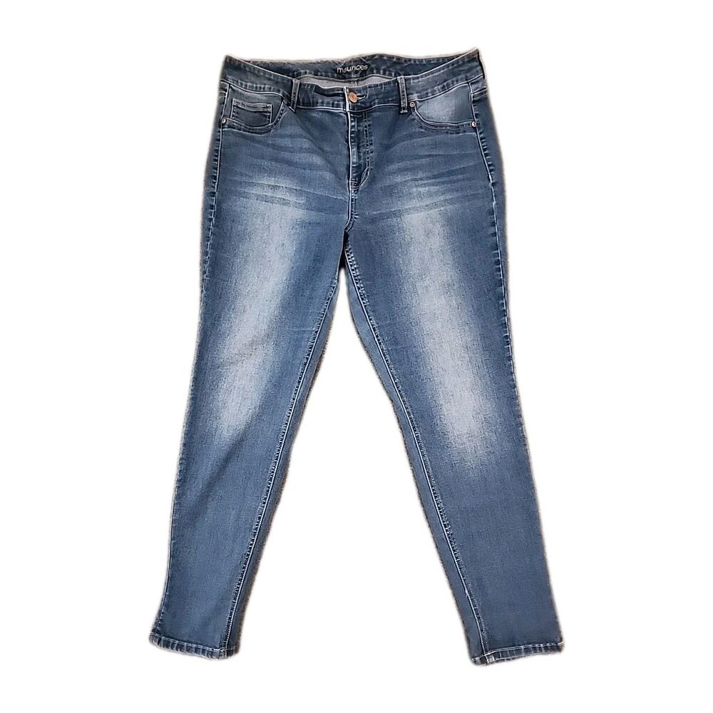 Maurices Jeans Women's Size 20W Regular Mid Rise Skinny Medium Wash 38x31